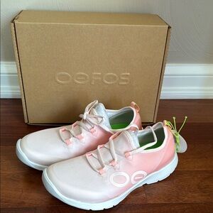 OOFOS Pink and White Athletic Shoes NO OFFERS